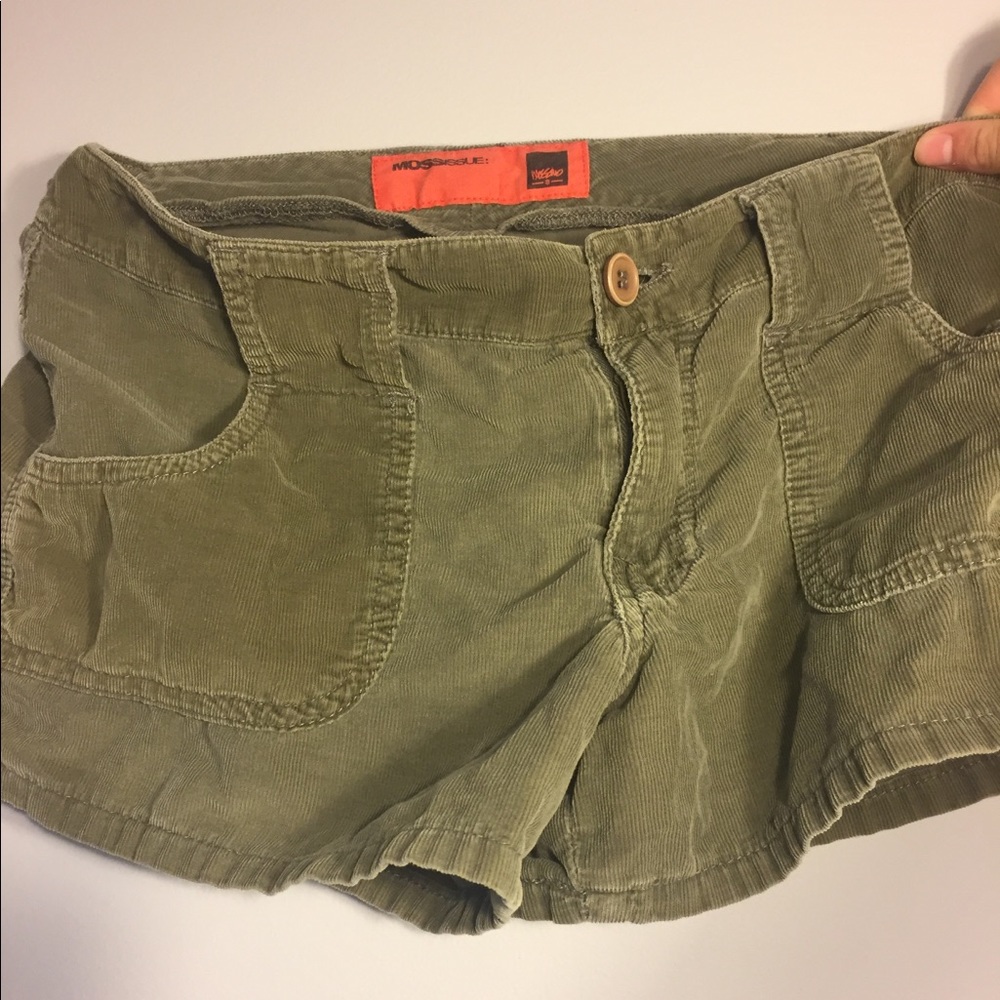 Camo green shorts